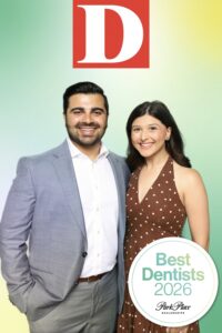 Dr. Hirani and Kiran from RH Orthodontics at D Magazine's Best Dentist 2026 reception
