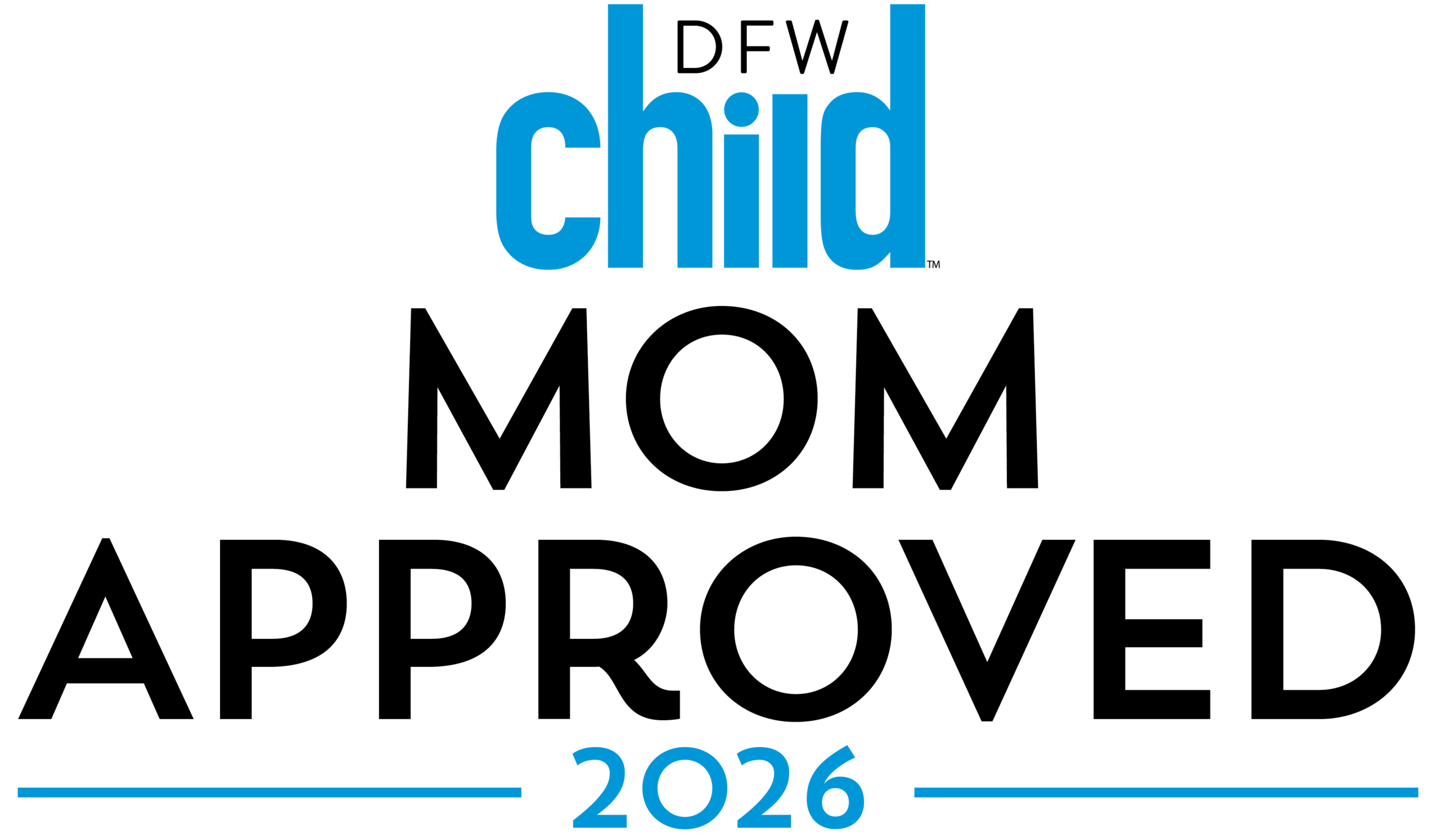 DFW Child Mom Approved 2026 badge